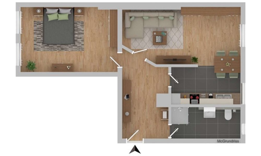 Sanierte 2-Raumwohnung im Herzen von Halle - Foto 5