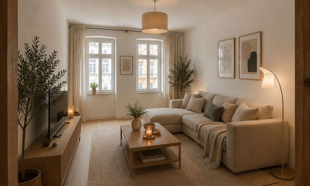 Wohnzimmer Beispiel eingericht